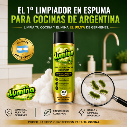 Lumina® | Desengrasa, Limpia y Deja Brillo Sin Fregar