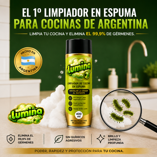 Lumina® | Desengrasa, Limpia y Deja Brillo Sin Fregar
