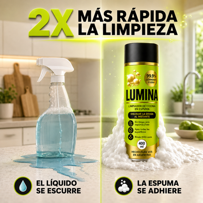 Lumina® | Desengrasa, Limpia y Deja Brillo Sin Fregar