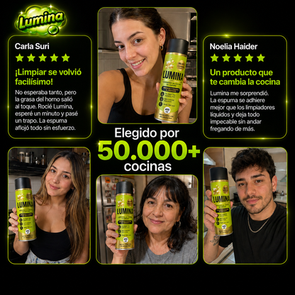 Lumina® | Desengrasa, Limpia y Deja Brillo Sin Fregar